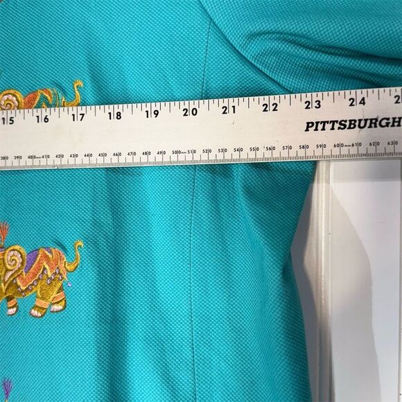 Bob Mackie Wearable Art Elephant Embroidered Tunic Jacket 1X Boho Festival - Picture 5 of 9